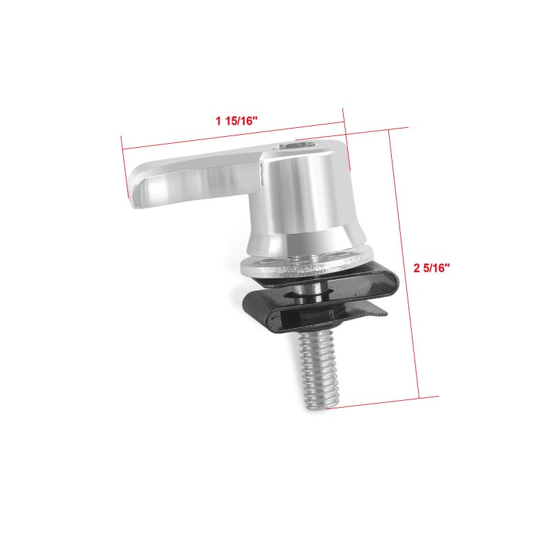Harvards Chrome Saddlebag Mounting Hardware Theft Deterrent System Lock for Harley Touring Road Street Glide Electra 1992-2025 - Image 2